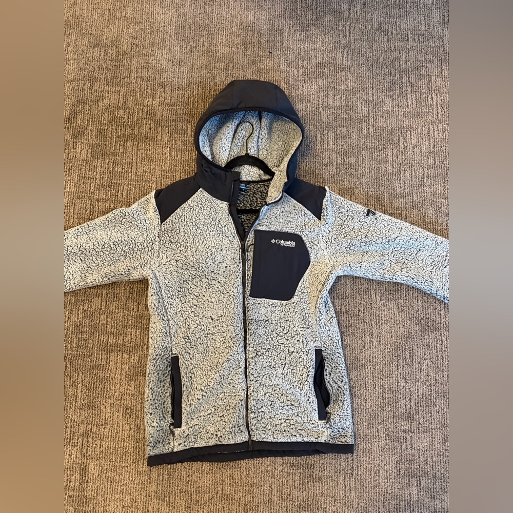 Columbia Black and Gray Hooded Jacket
